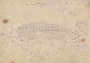 El Anfiteatro visto desde S. Pietro in Vinculo de John Robert Cozens